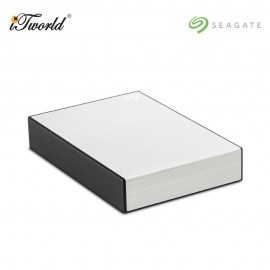 Seagate  ®️ One Touch 4TB with Password  – Silver STKZ4000401