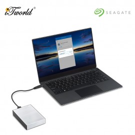 Seagate  ®️ One Touch 4TB with Password  – Silver STKZ4000401