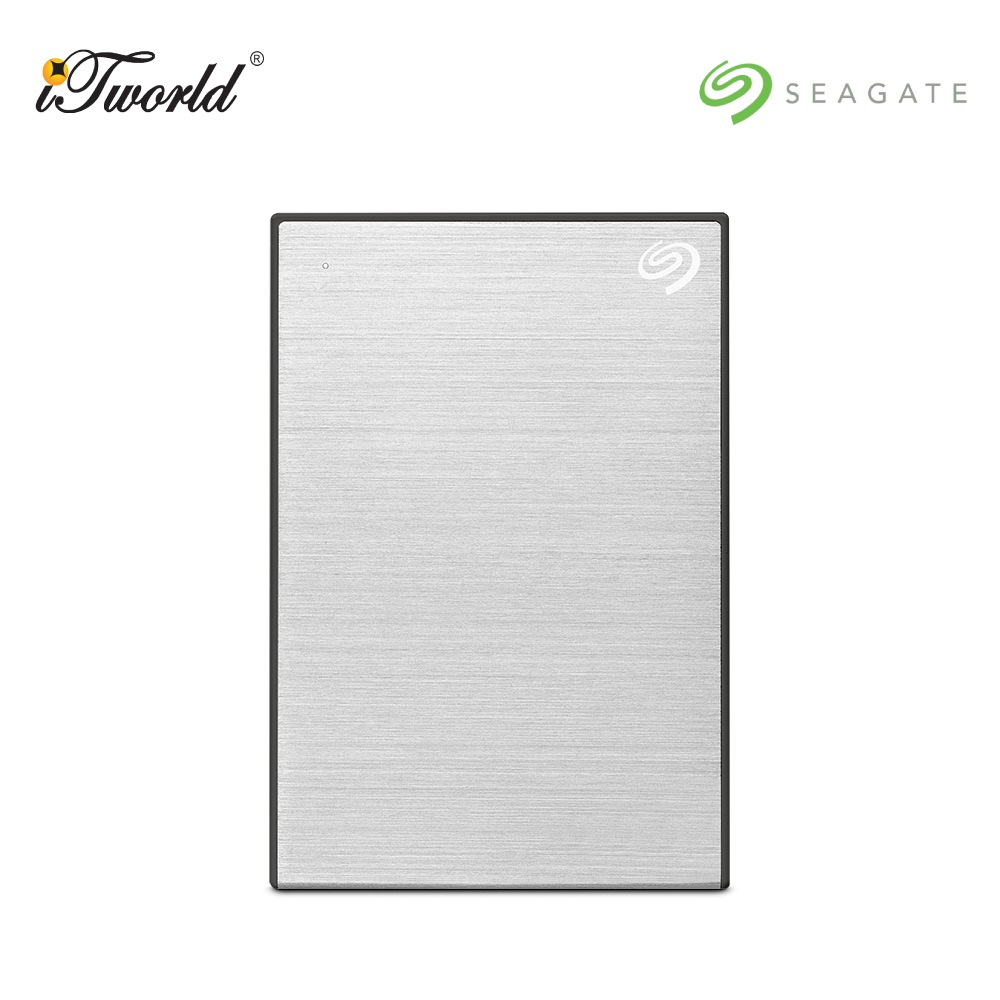 Seagate One Touch 5TB 2.5” USB 3.0 External HDD – Silver (STKZ5000401)