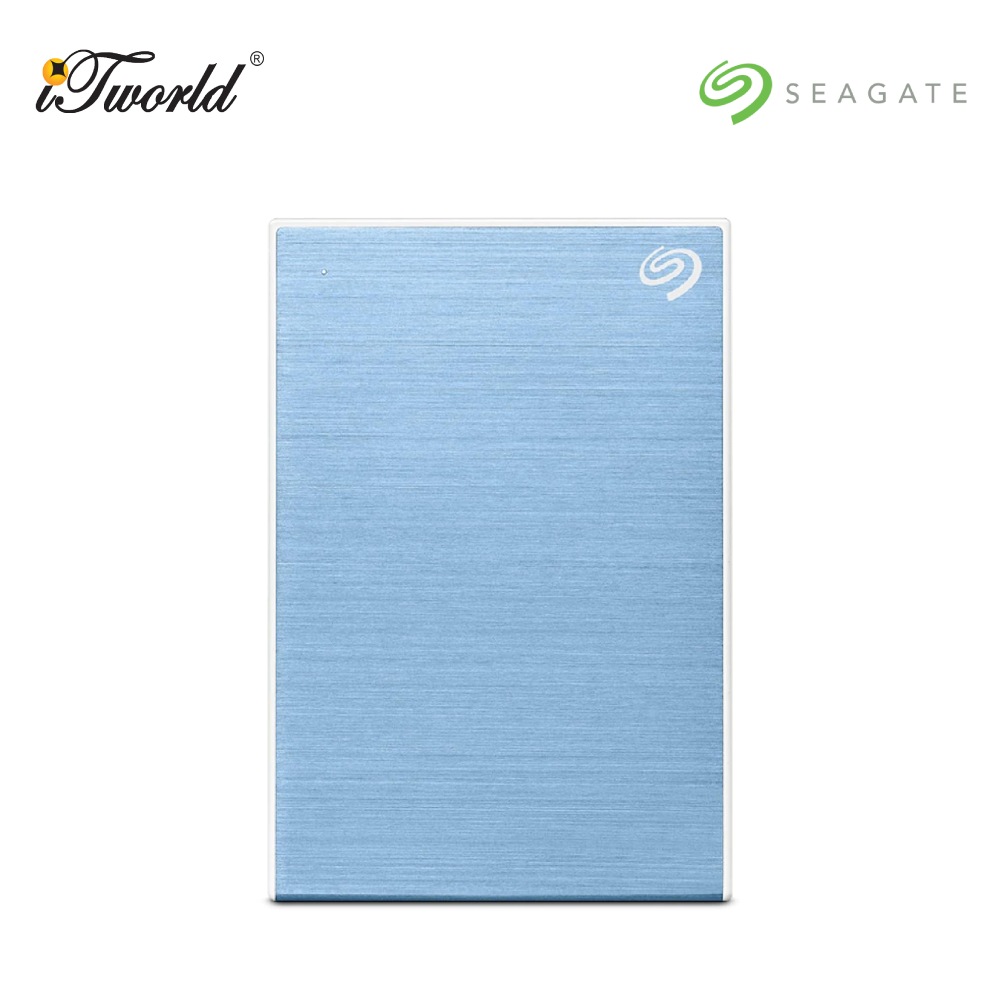 Seagate One Touch 5TB External HDD with Password Protection – Light Blue (STKZ5000402)