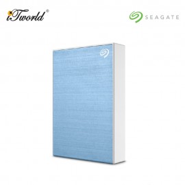 Seagate One Touch 5TB External HDD with Password Protection – Light Blue (STKZ5000402)