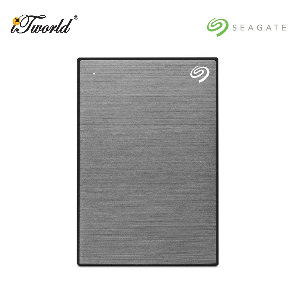 Seagate One Touch 5TB External HDD with Password Protection – Space Gray (STKZ5000404)