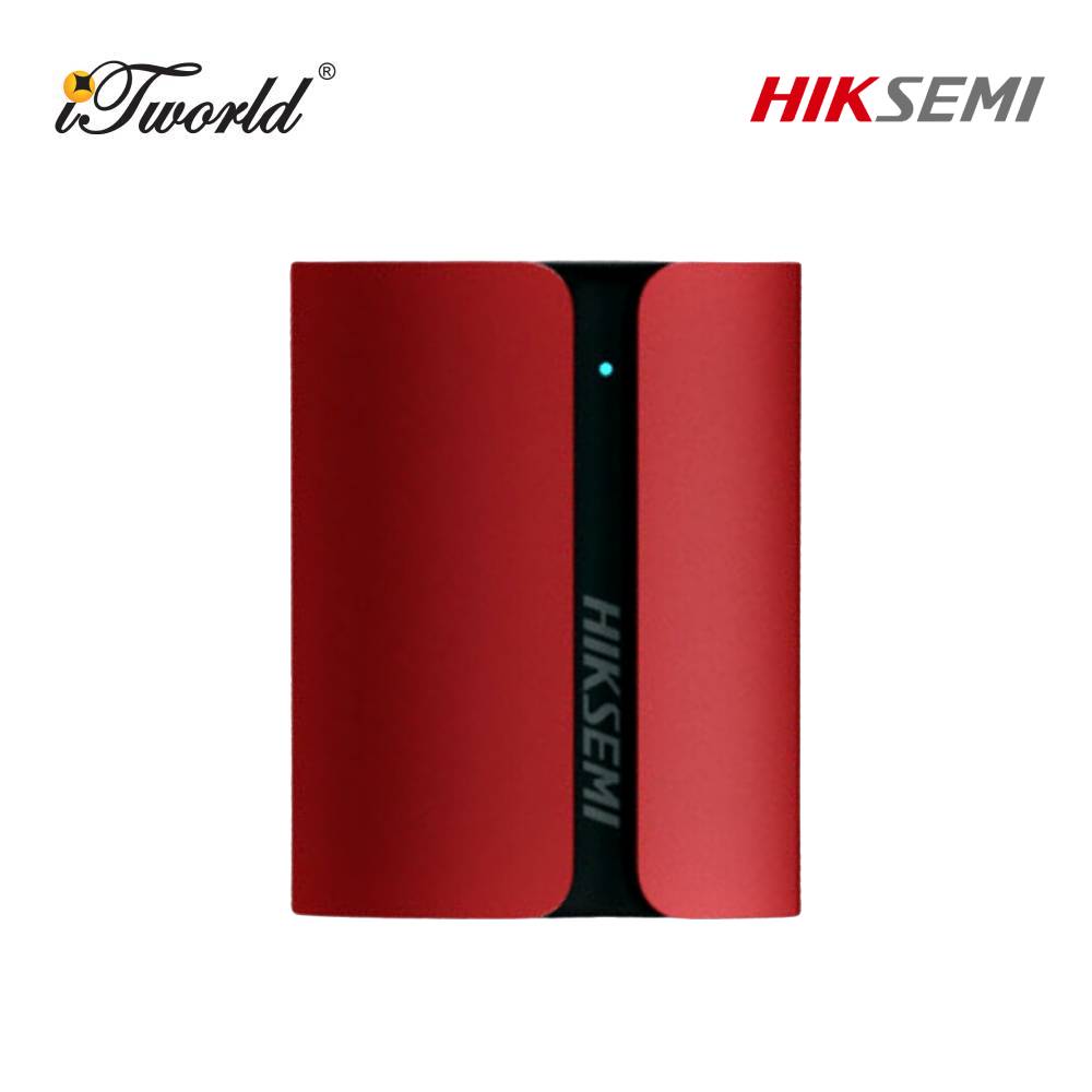 HIKSEMI T300S 1TB USB 3.1/ TYPE-C PORTABLE SSD - RED (HS-ESSD-T300S/1TB/RED)