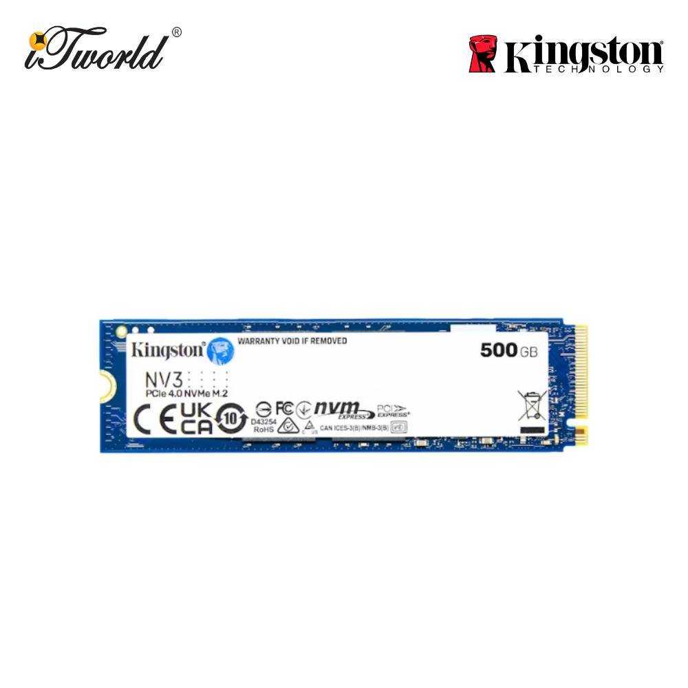 Kingston NV3 M.2 2280 PCIe 4.0 NVMe SSD 500GB - SNV3S/500G