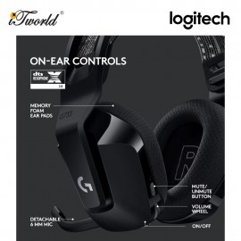 Logitech G733 LIGHTSPEED Wireless RGB Gaming Headset - Black (981-000867)