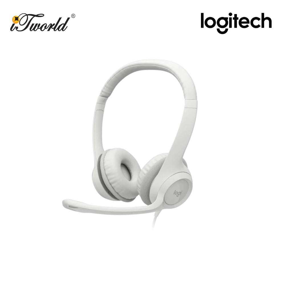 Logitech USB Headset H390 - White 982 -001287 097855181985