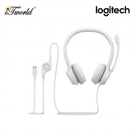 Logitech USB Headset H390 - White 982 -001287 097855181985