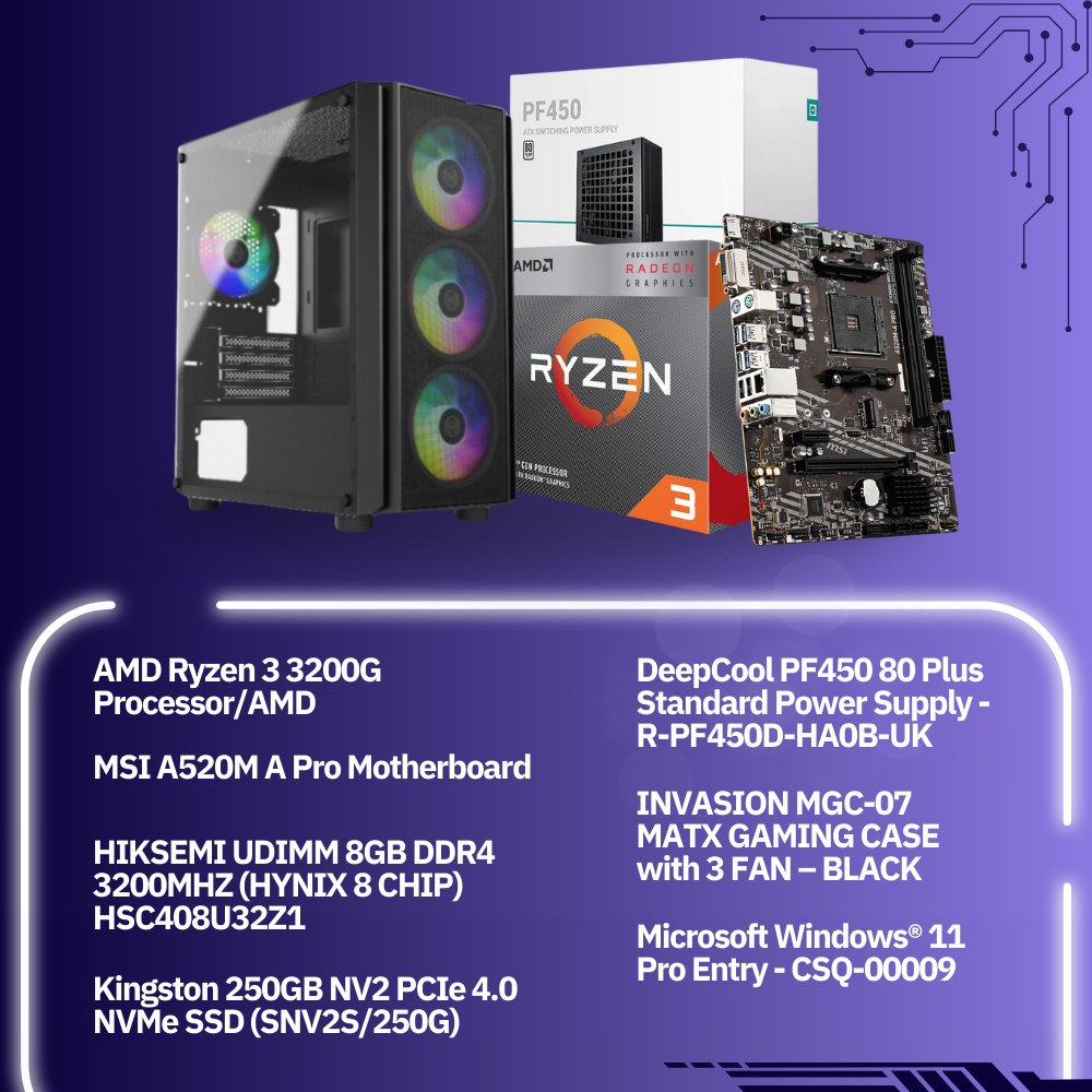 [Pre-order] JOI Gaming PC Build (AMD Ryzen 3)