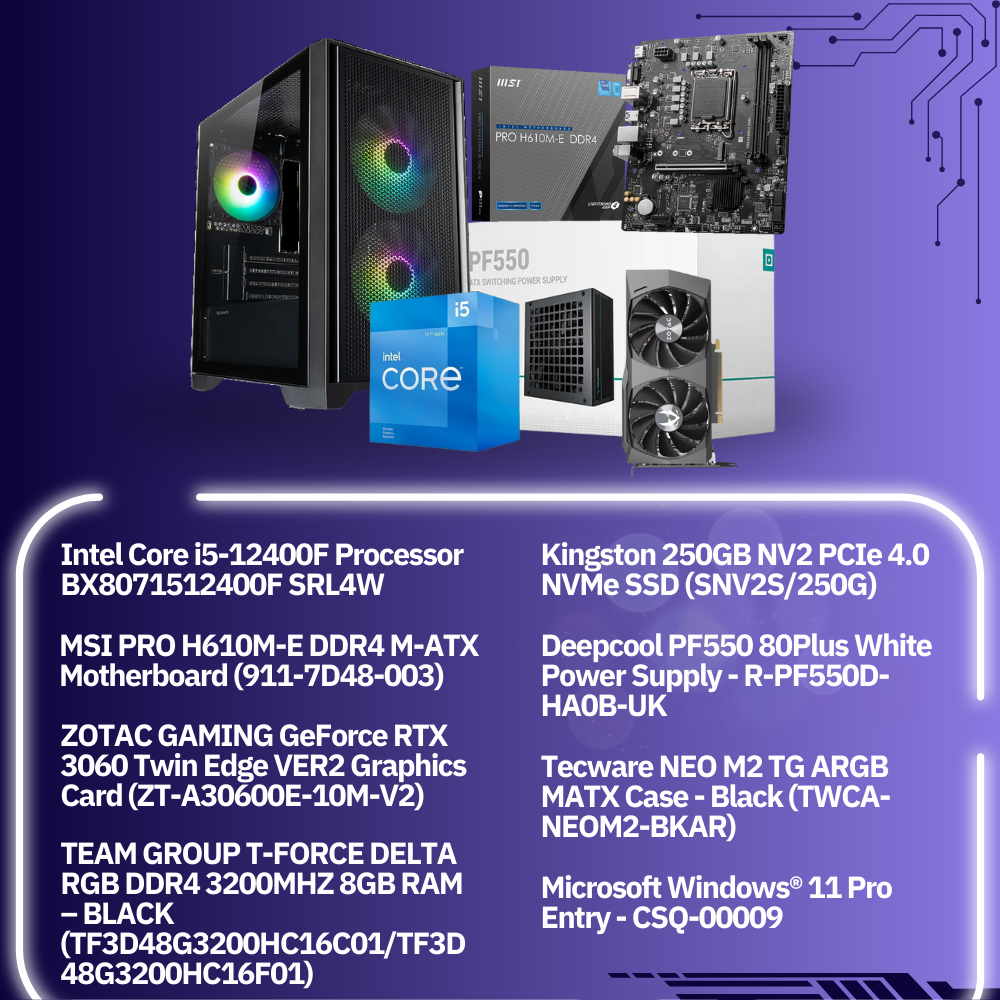 [Pre-order] JOI Gaming PC Build (i5-12400F/RTX 3060)