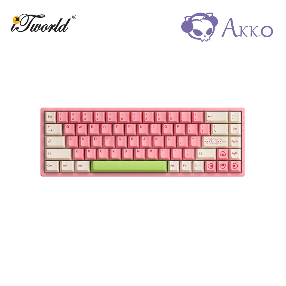 Akko Mochi & Dango 3068B Plus Fully Assembled Multi-Mode Wireless Hot-Swap Keyboard - Akko Cream Yellow Pro (6925758627528)