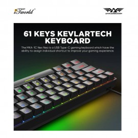 ARMAGGEDON MKA-1C NEX (2024) WIRED MECHANICAL KEYBOARD-BLACK (CLICKY) 8886411983123