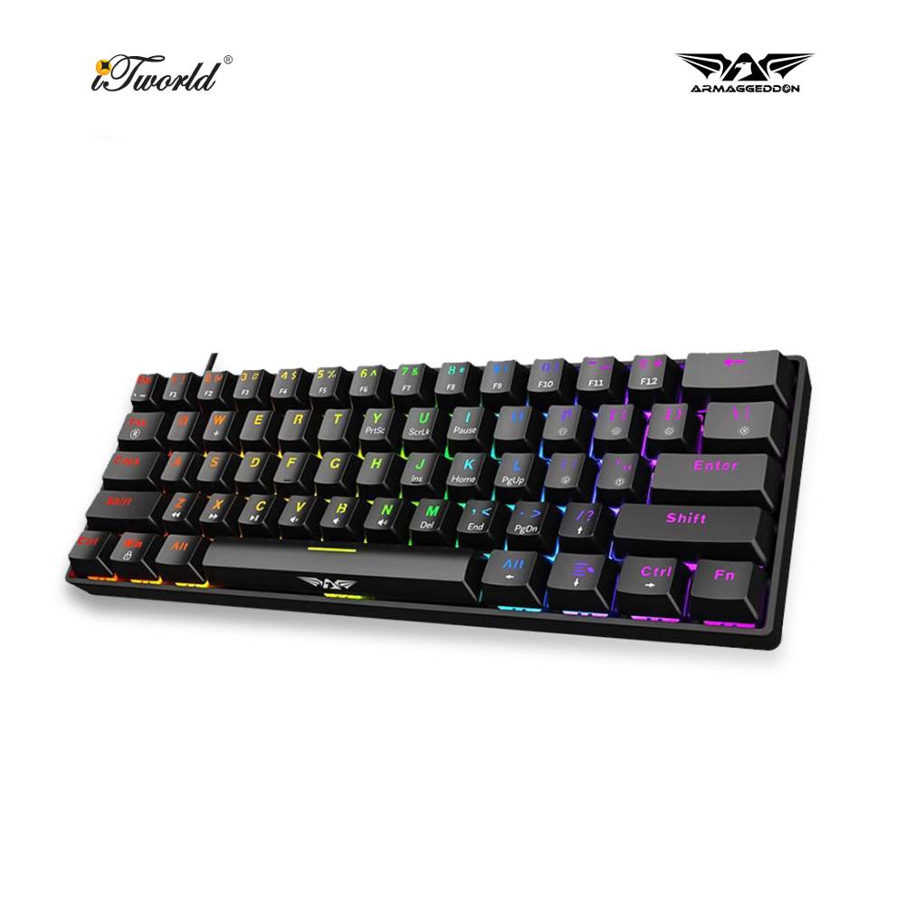 ARMAGGEDON MKA-1C NEX (2024) WIRED MECHANICAL KEYBOARD-BLACK (TACTILE) 8886411983161