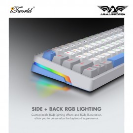 Armaggeddon GMK100 RGB Trimode Wireless Mechanical Keyboard - Spring 8886411988784