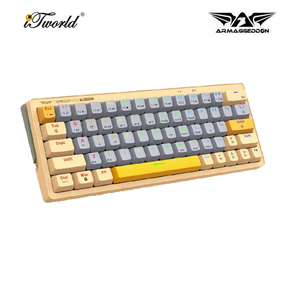 Armaggeddon GMK100 RGB Trimode Wireless Mechanical Keyboard - Autumn 8886411988814