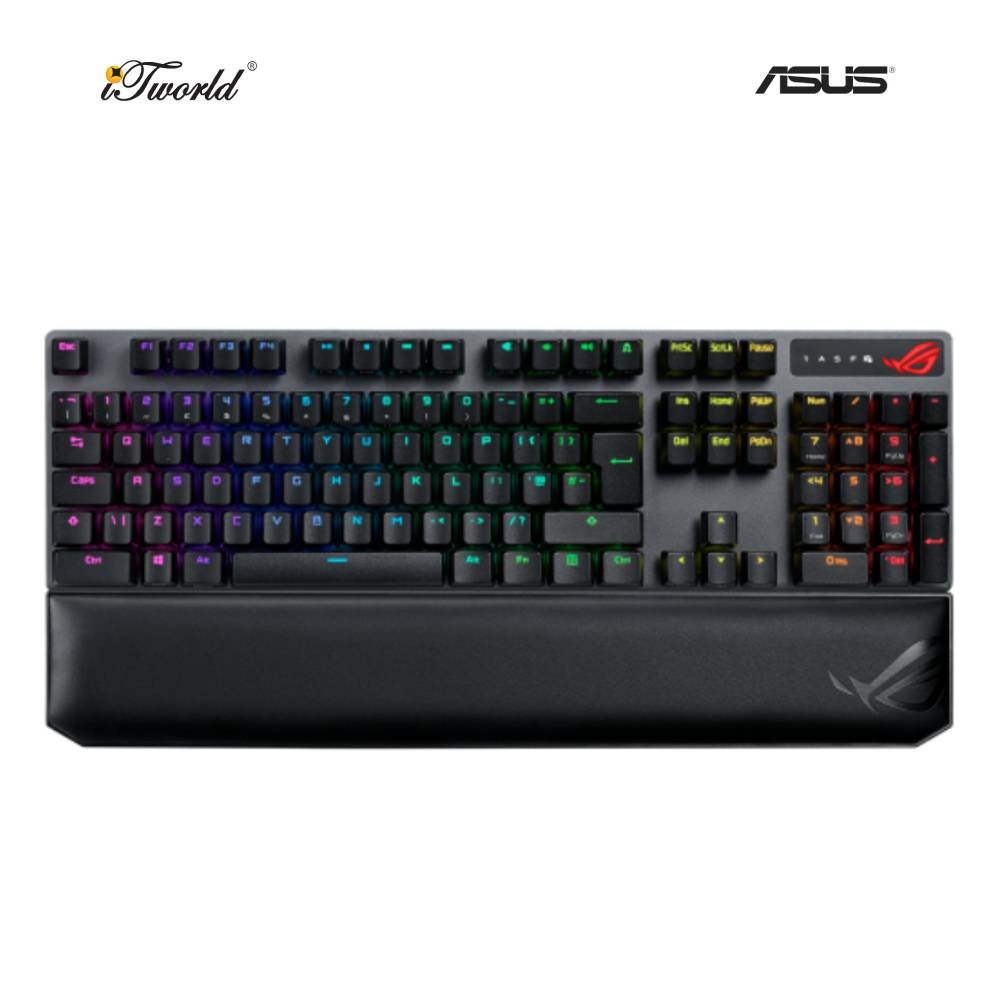 ASUS XA09 STRIX SCOPE NX WIRELESS DELUXE GAMING KEYBOARD WITH BROWN SWITCH 90MP02I7-BKUA00