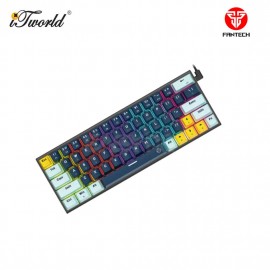 FANTECH (MK874V2-NAVY BLUE)-MIZU  °  EDITION ATOM 63 KEY WIRED GAMING KEYBOARD WITH BLUE SWITCH (MK874V2-NBU)