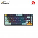 FANTECH (MK875V2-NAVY BLUE)-ATOM 81 KEY WIRED GAMING KEYBOARD WITH BLUE SWITCH (MK875V2-NBU)