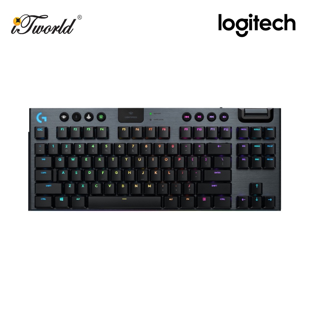 Logitech G913 TKL Tenkeyless Lightspeed Wireless RGB Mechanical Gaming Keyboard - Tactile 920-009506