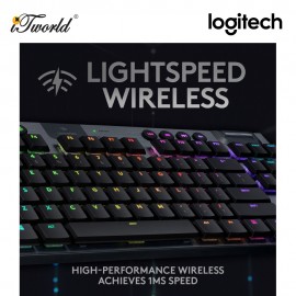 Logitech G913 TKL Tenkeyless Lightspeed Wireless RGB Mechanical Gaming Keyboard - Tactile 920-009506