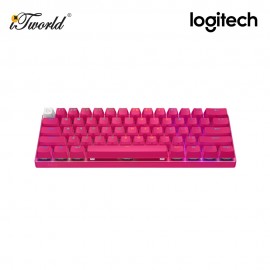 Logitech G PRO X 60 LIGHTSPEED Wireless Gaming Keyboard (Tactile) - Magenta 920-011954