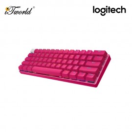 Logitech G PRO X 60 LIGHTSPEED Wireless Gaming Keyboard (Tactile) - Magenta 920-011954