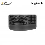 Logitech Wave Keys Wireless Ergonomic Keyboard - Graphite 920-012281