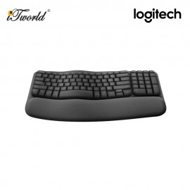 Logitech Wave Keys Wireless Ergonomic Keyboard - Graphite 920-012281