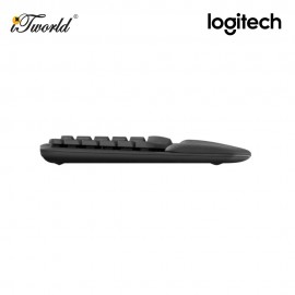 Logitech Wave Keys Wireless Ergonomic Keyboard - Graphite 920-012281