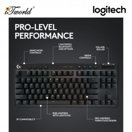 Logitech Pro X TKL Lightspeed Gaming Keyboard – Black (920-012137)