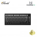 MonsGeek M1W HE-SP V3 Black Tri-Mode Hot-Swappable Mechanical Keyboard - Akko Cream Yellow Magnetic Switch 6975351384939