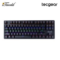 Tecgear CONTROL 87-Key Wireless RGB Mechanical Keyboard Black-Jerrzi Blue Switches (TGKB-C87-BK-JBL)