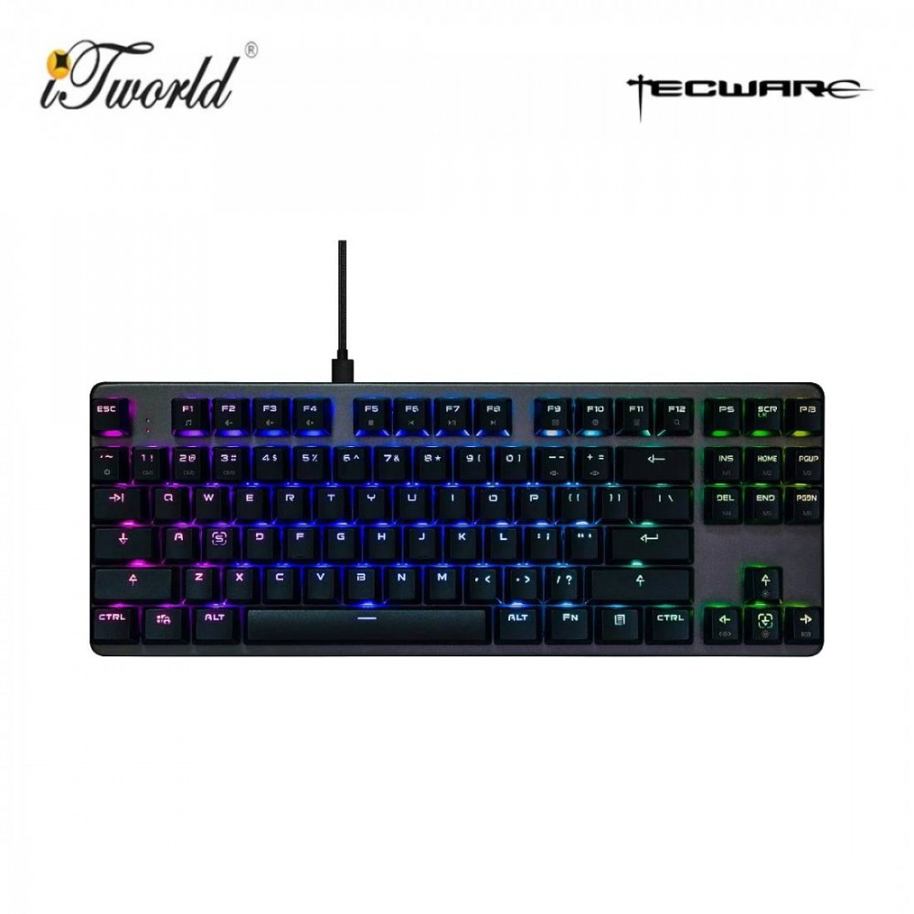 Tecware Phantom L RGB Low Profile Keyboard - Brown switch (TW-KB-PL-ZOBR)