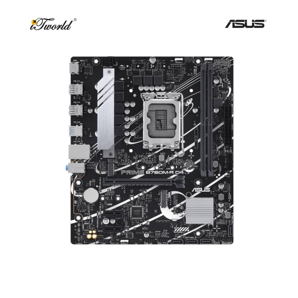 ASUS PRIME B760M-R D4 Motherboard (90MB1HA0-M0UAY0)