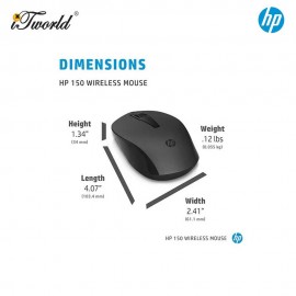 HP 150 Wireless Mouse - Black