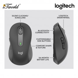 Logitech Signature M650 Wireless Mouse – Graphite (910-006262)