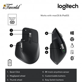 Logitech MX Master 3S Wireless Mouse – Graphite (910-006561)