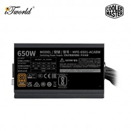 Cooler Master MWE Bronze V3 650W Power Supply CM-MPE-6501-ACABW-3BUK