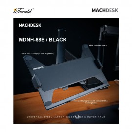 MachDesk MDNH-68B Universal Steel Laptop Holder (For 11.6" -17.3" Laptop) – Black (MDNH-68B)