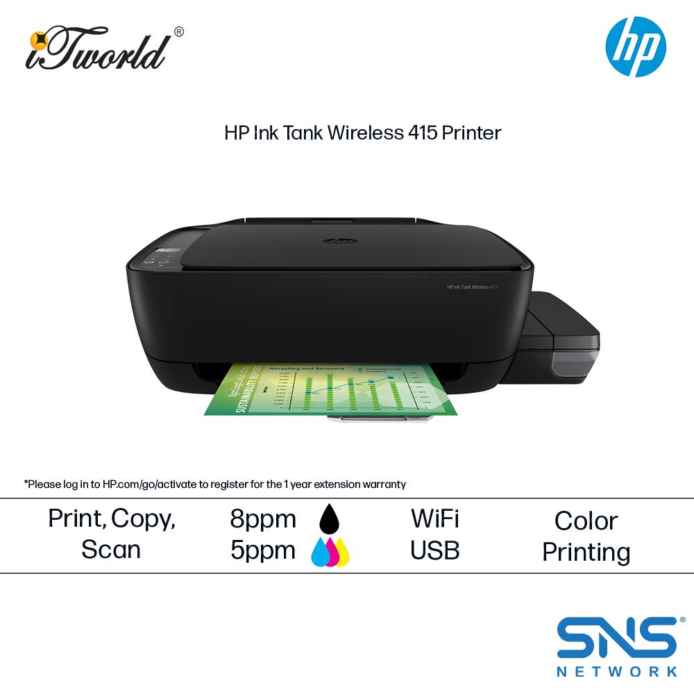 HP 415 Ink tank Wireless All-in-One Printer [ Print / Scan/ Copy