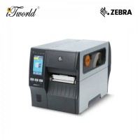 ZEBRA ZT411 4-inch Industrial Thermal Transfer Printer 203 dpi with 4.3-inch Color Touch Display, UK/AU/JP/EU Cords, USB, 10/100 Ethernet, Bluetooth 4.1/MFi,  (ZT41142-T0P0000Z)