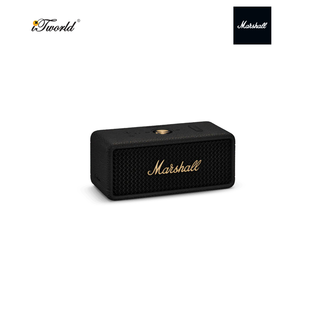 Marshall Emberton lll Black and Brass Portable Bluetooth Speaker(1006709) - 7340055399449