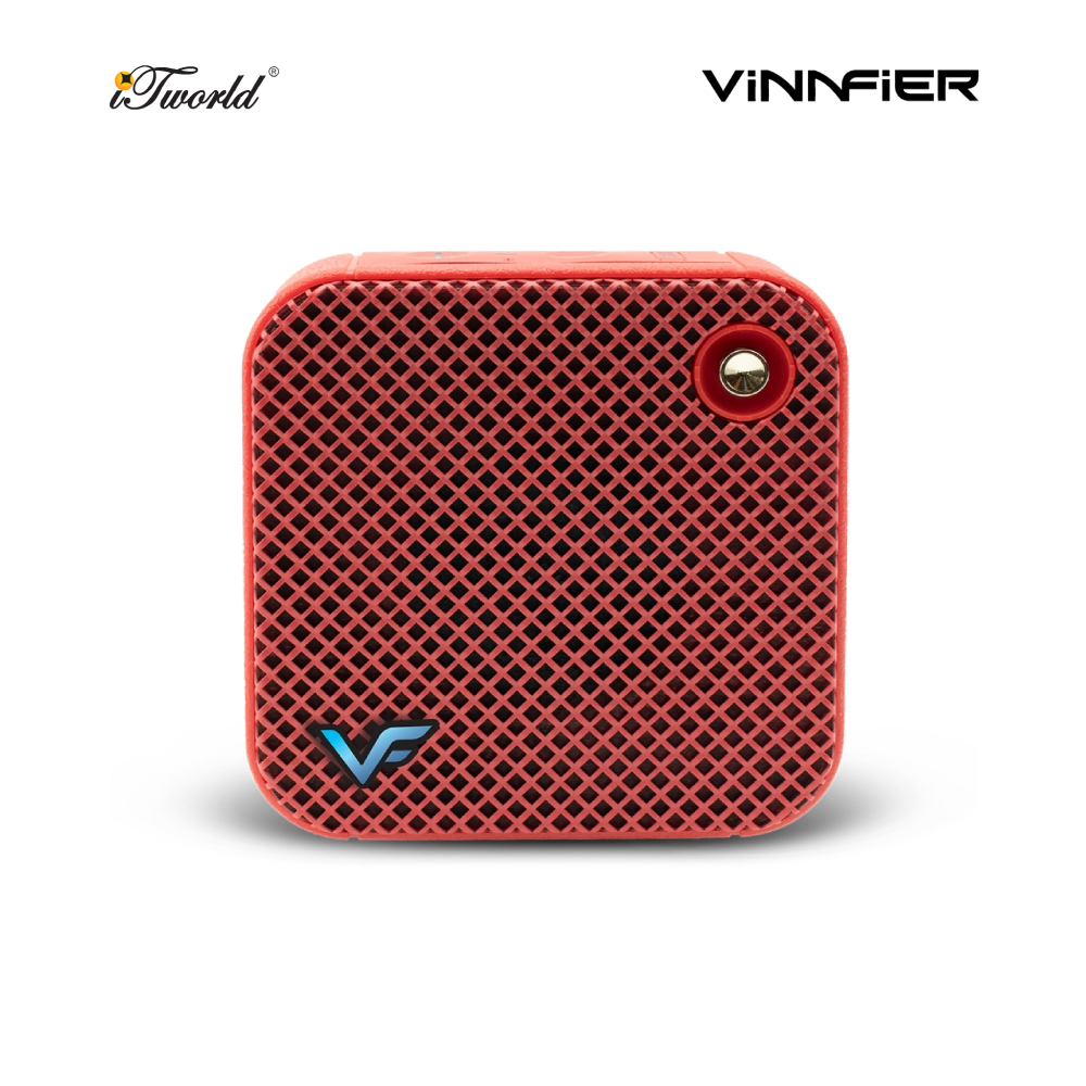 Vinnfier Wireless Bluetooth Speaker TANGO NEO 10 - Red 9555637204693