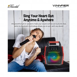 Vinnfier Tango 202 Pro BTRM TWS Super FM Radio Wireless Portable Bluetooth Speaker – Grey